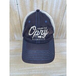 Grand Ole Opry Nashville Tennessee Twill Cap Hat Blue Embroidered Adjustable